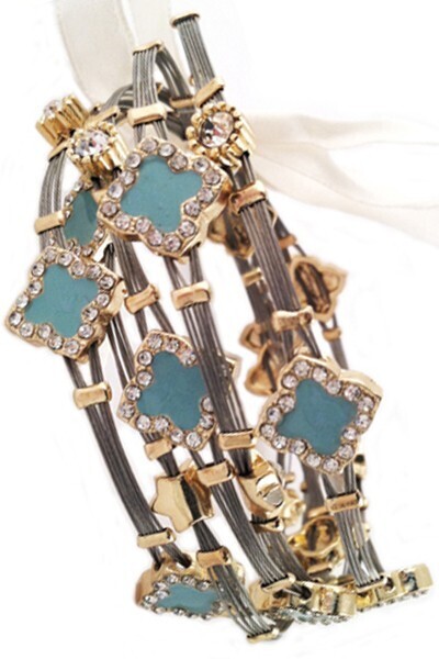 Two Toned 5 pack bracelet