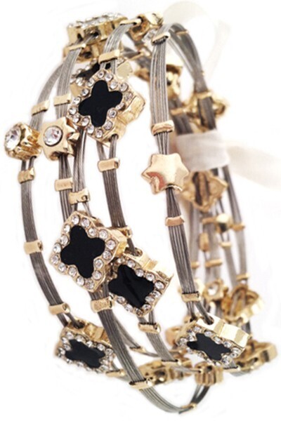 Two Toned 5 pack bracelet