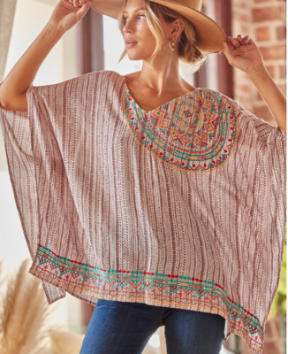 Savanna Jane Boho Poncho Top