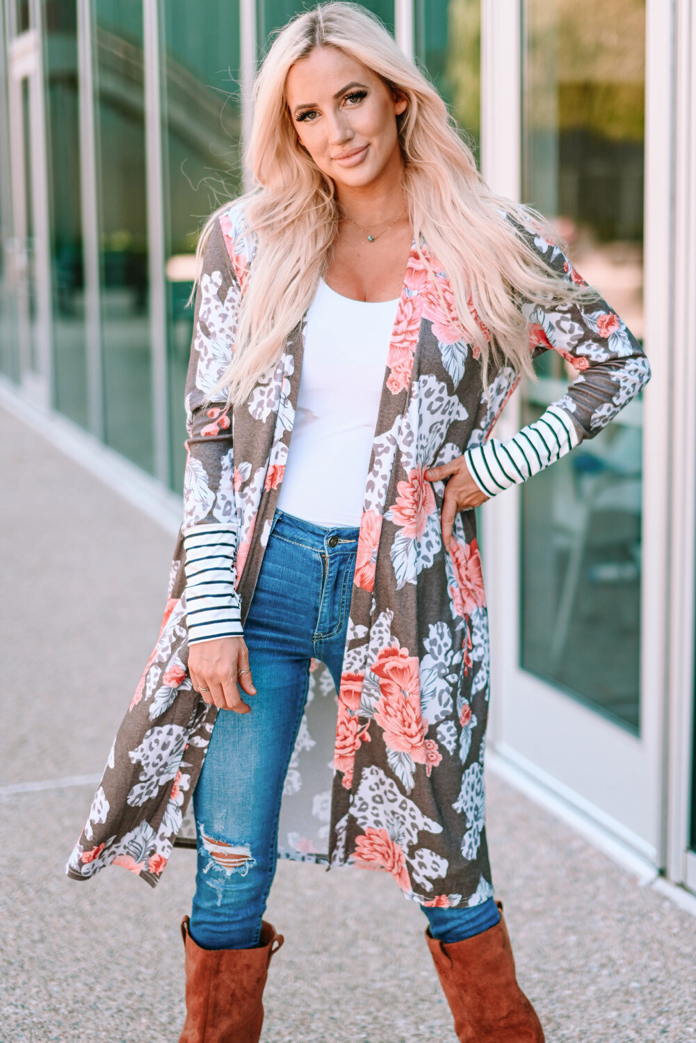 Floral Duster Cardigan