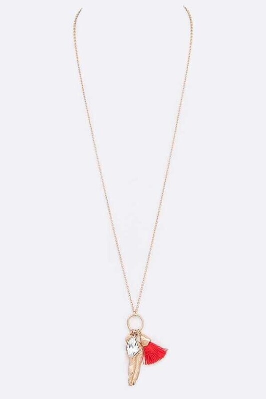 Feather Charm Necklace