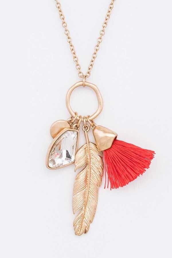 Feather Charm Necklace