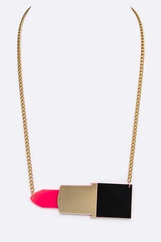 lipstick necklace