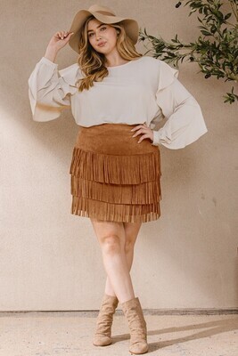 Fringe Short Skirt