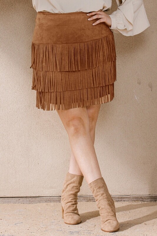 Fringe Short Skirt