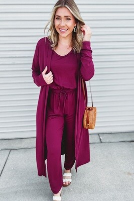 Jumpsuit and Duster Set