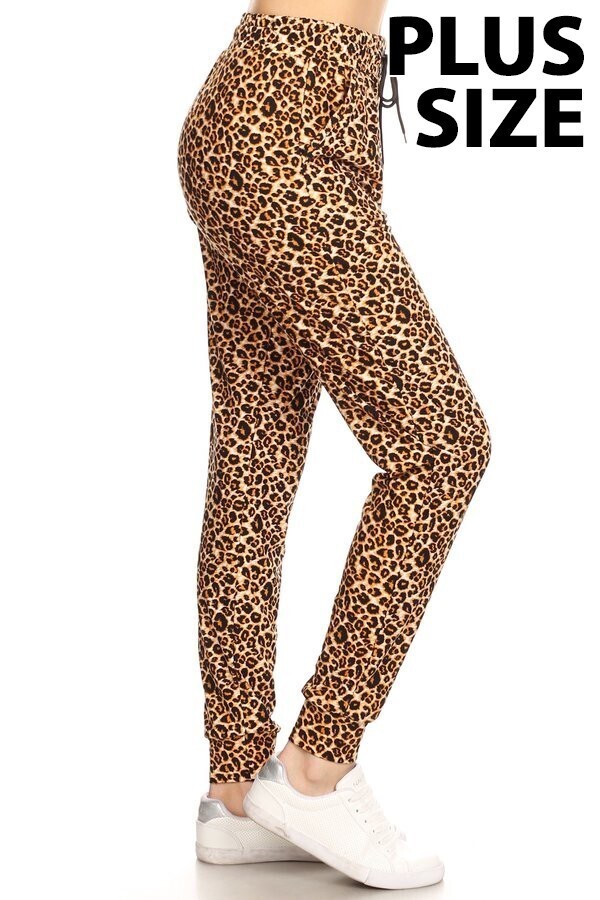 joggers- Leopard Plus Size 