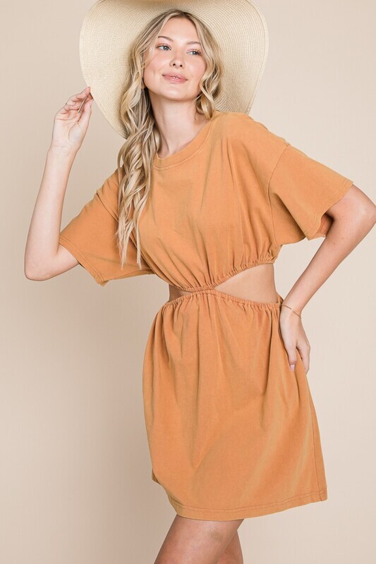 T-Shirt Dress w/cutouts