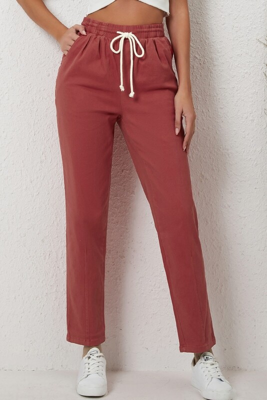 Red Drawstring Pants