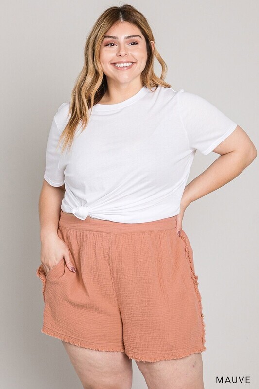 Fray Hem Shorts