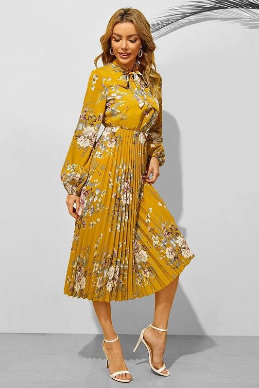 Pleated Sunshine Dress