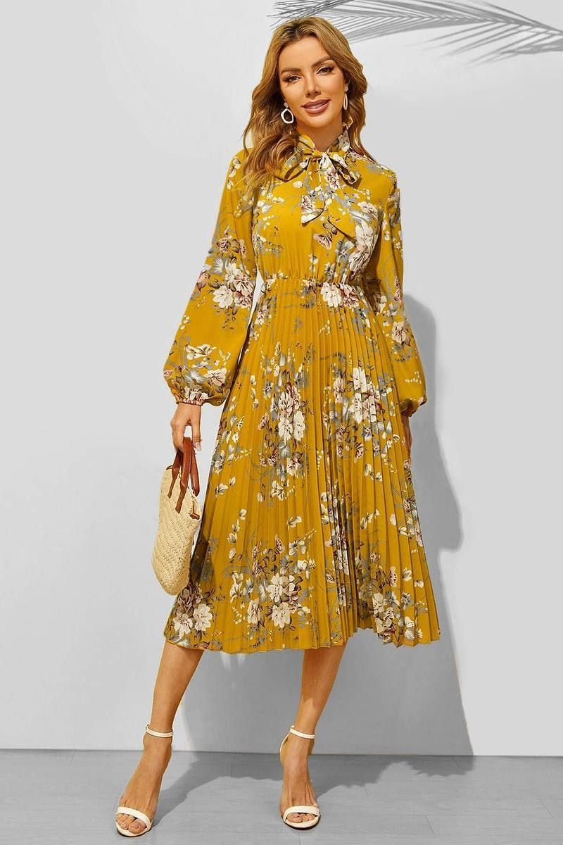 Pleated Sunshine Dress