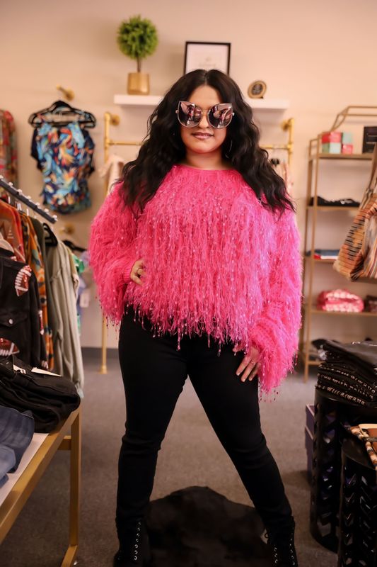Fancy Dancy Pink Sweater