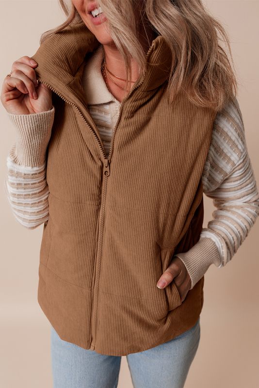 Brown Corduroy Vest