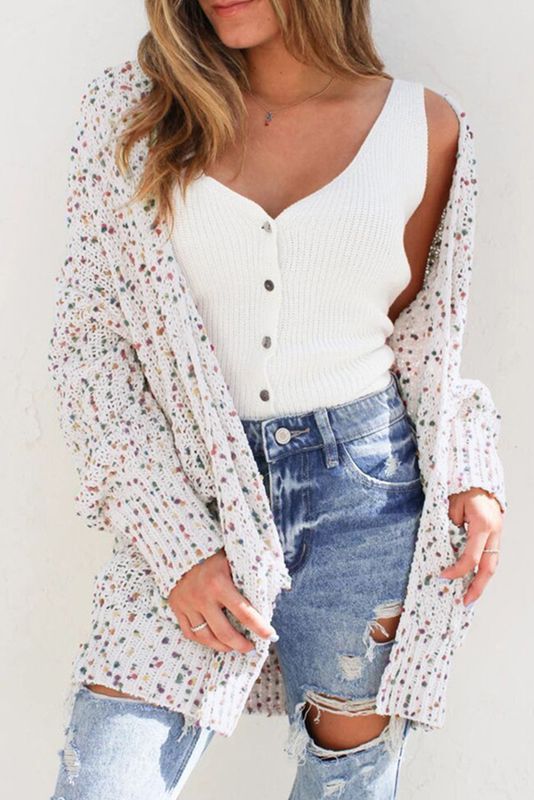 Multi Color Mixed Thread Cardigan