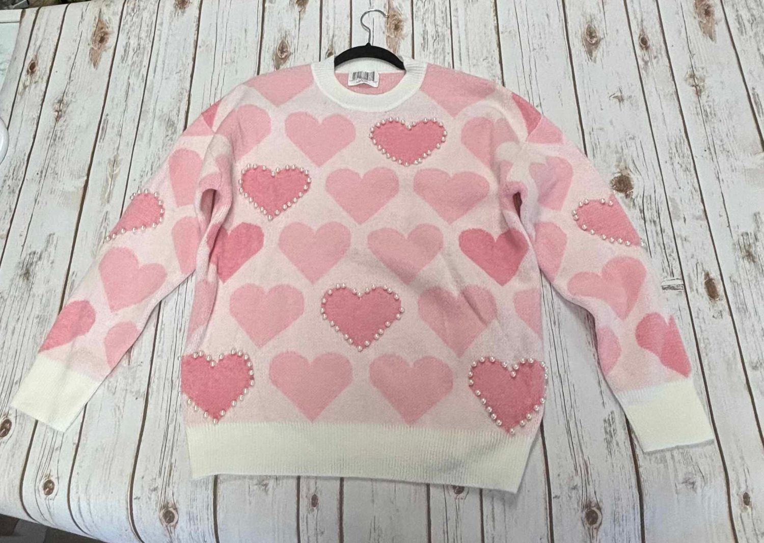 Valentines Pearl Sweater
