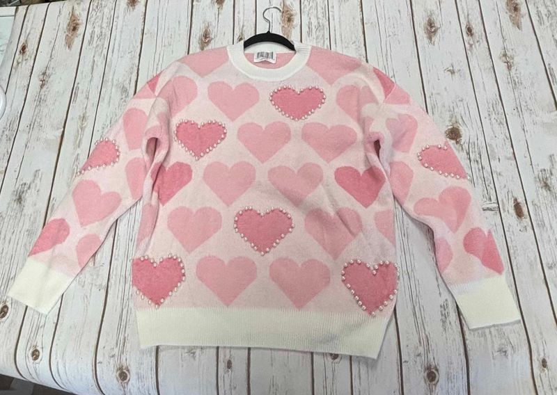 Valentines Pearl Sweater