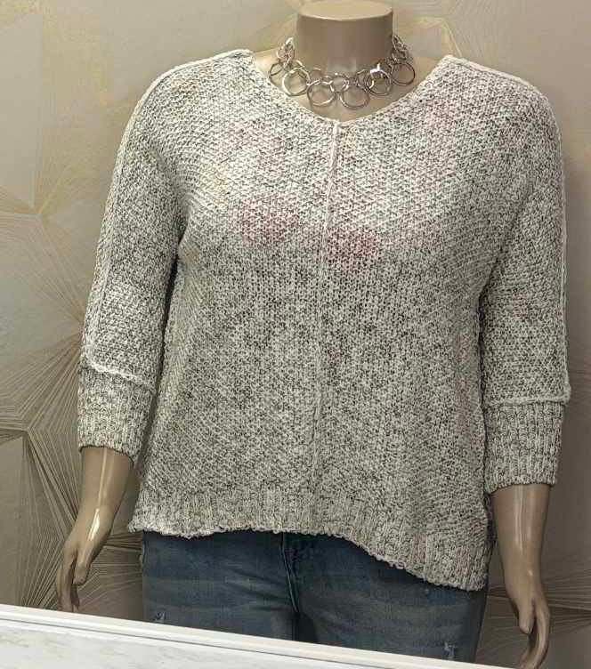 Black And White Knitted Sweater