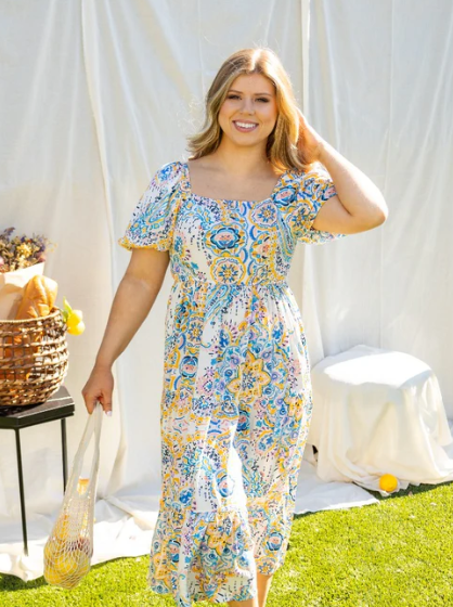 Elizabeth Abstract Dress