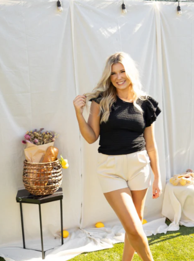 Flutter Sleeve Top 