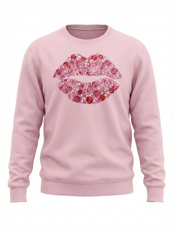 Valentines Bling Lips Design
