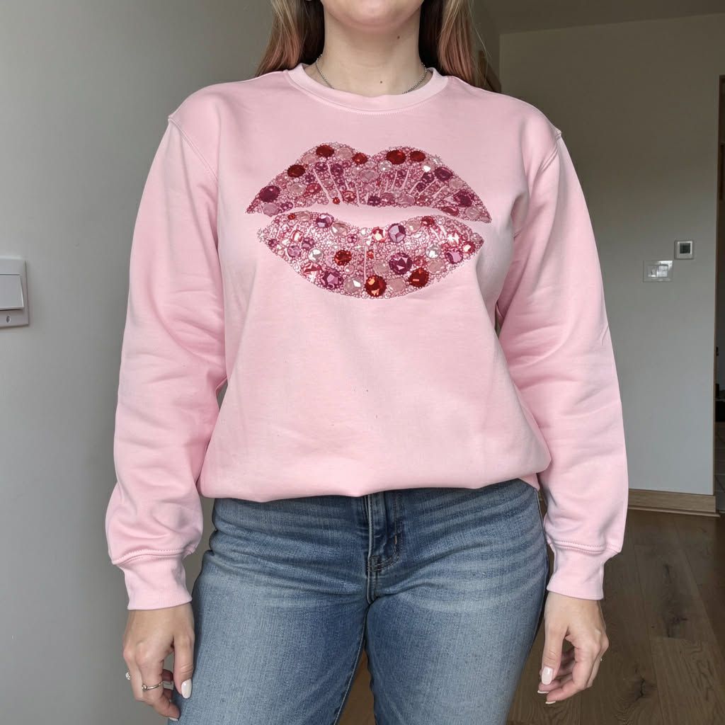 Valentines Bling Lips Design