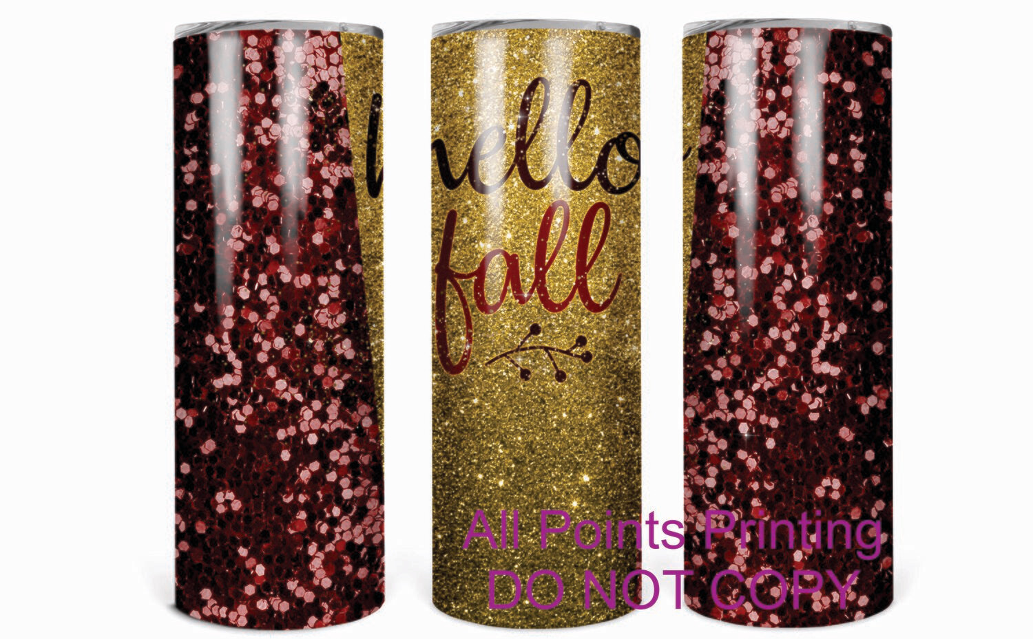 Hello Fall 20oz Skinny Tumbler