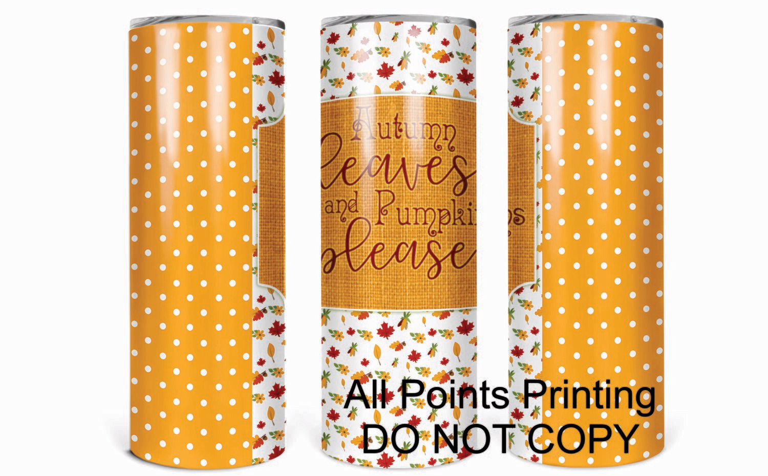 Autumn Leaves 20oz Skinny Tumbler
