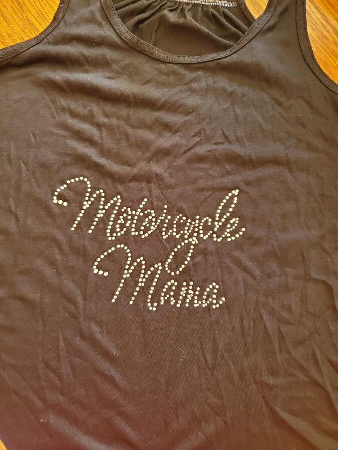 Motorcycle Mama Racer Back Tank (with rhinestones)