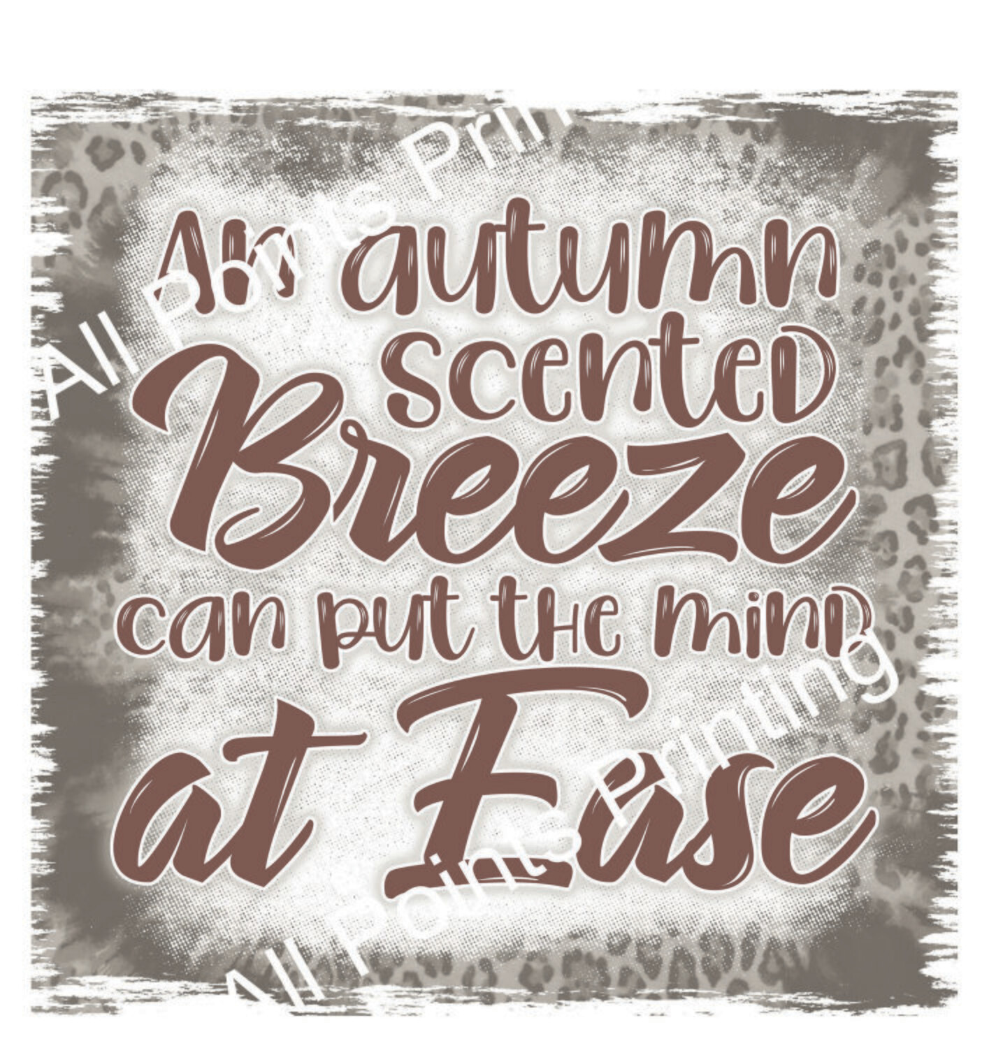 Autumn Breeze Sublimation Print