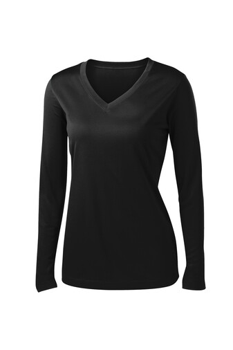 Sport-Tek® Ladies Long Sleeve PosiCharge® Competitor™ V-Neck Tee