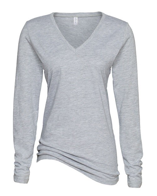 Enza® Ladies Essential Long Sleeve V-Neck Tee