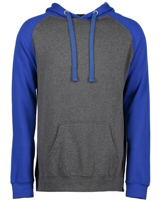 Adult Colorblock Fleece Pullover Hood