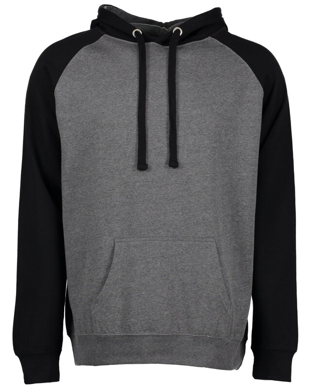 Adult Colorblock Fleece Pullover Hood