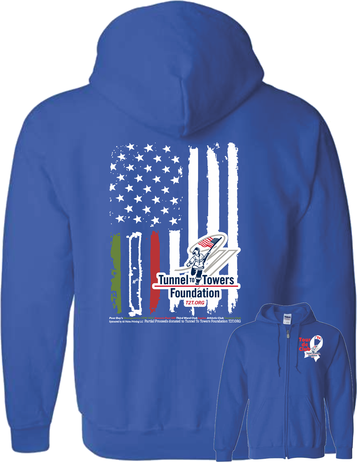 Full Zip Hooded Sweatshirt