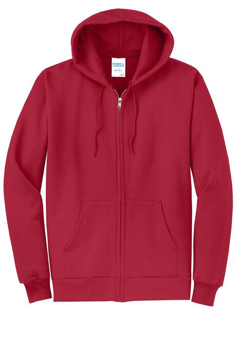 Port & Co™ Core Fleece Full-Zip Hooded Sweatshirt Port & Co™ Core Fleece Full-Zip Hooded Sweatshirt