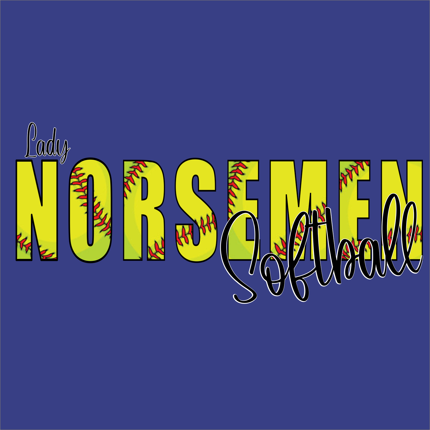Softball Long Sleeve Norsemen Design