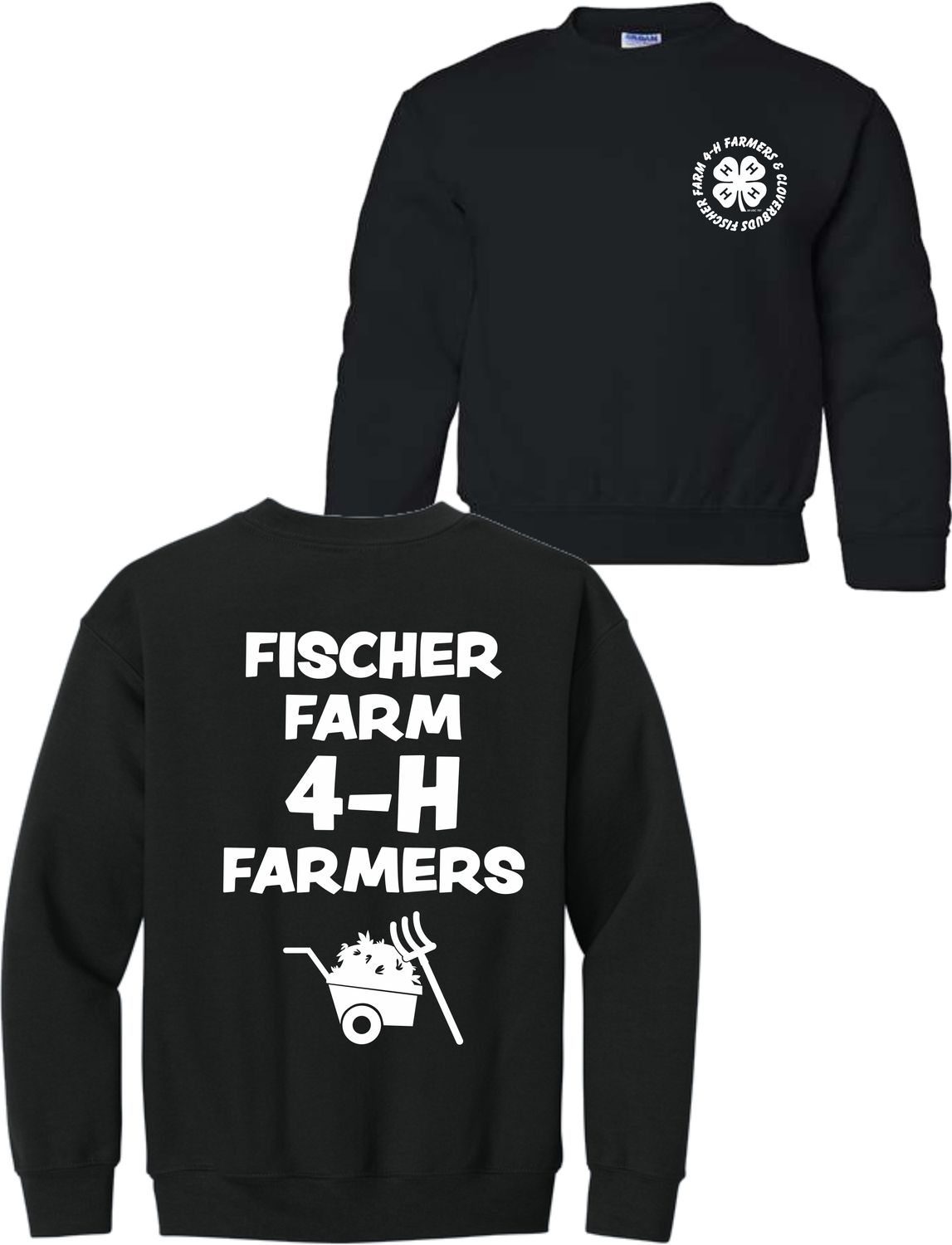 Fischer 4H Youth Crew Neck Sweatshirt