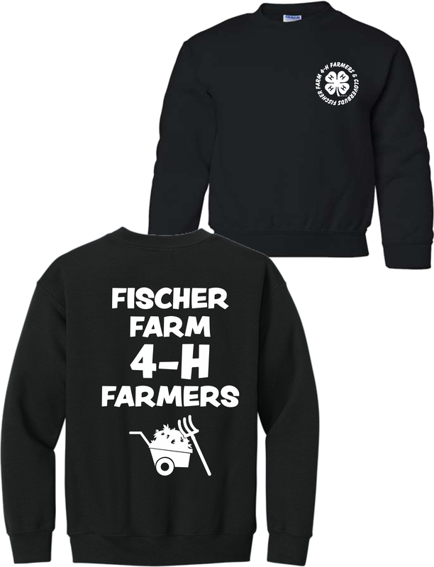 Fischer 4H Youth Crew Neck Sweatshirt