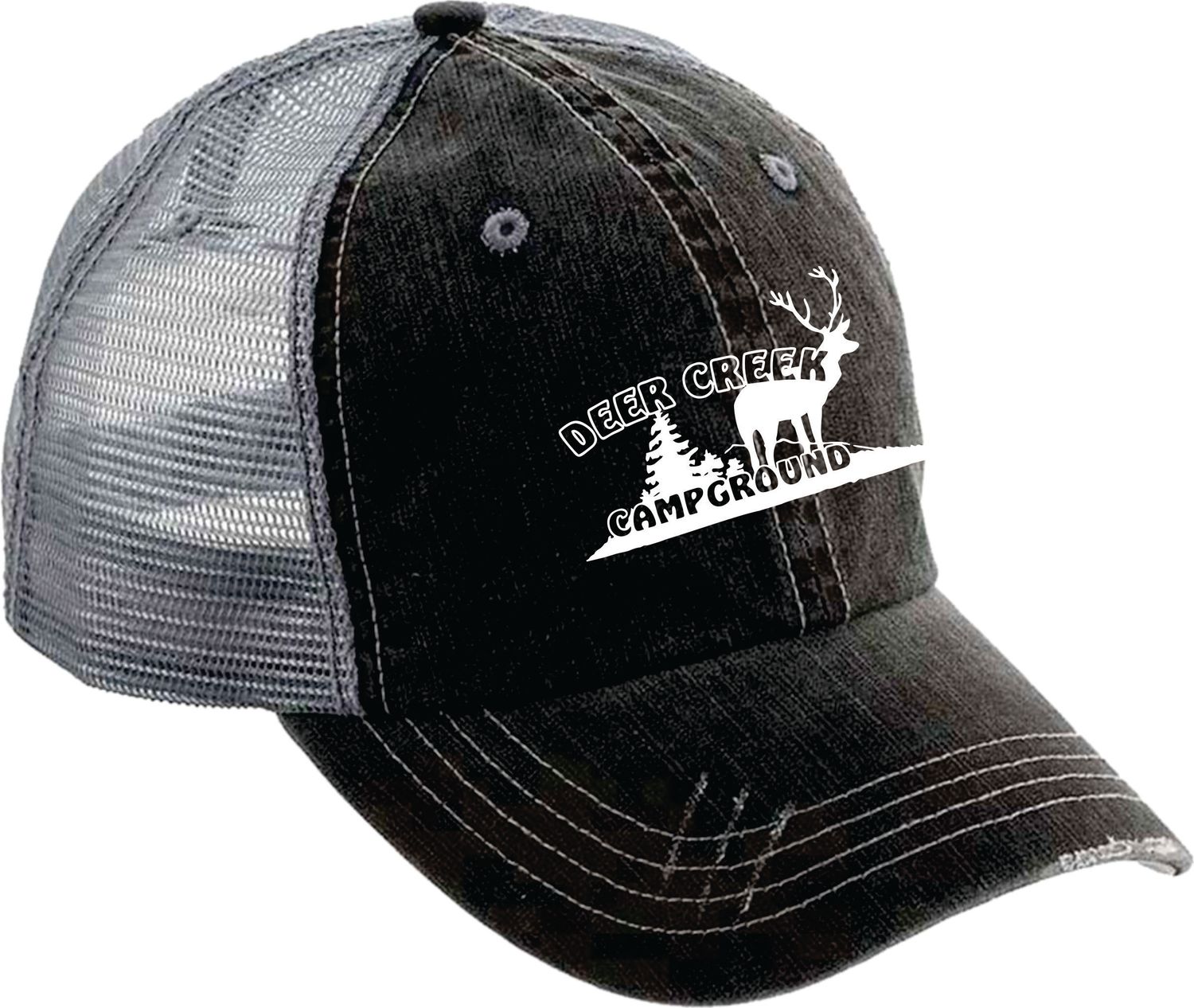 Mega Cap® Herringbone Cotton Twill Mesh Cap