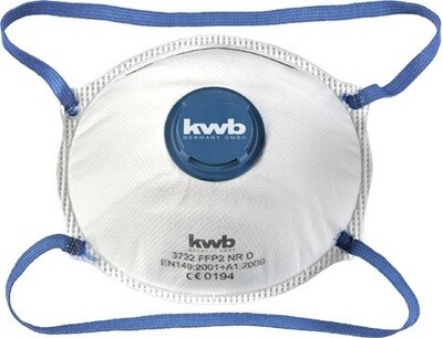 KWB Stofmasker met Ventiel (2 stuks) KWB Stofmasker met Ventiel (2 stuks)