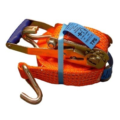 Spanband Polyester 50mm met Haak en Ratel Spanband Polyester 50mm met Haak en Ratel