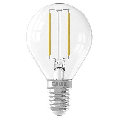 Calex LED E14 Kogellamp Helder 2W 200LM Calex LED E14 Kogellamp Helder 2W 200LM