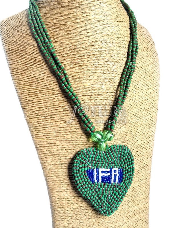 Bead Orisa Medallion Necklace