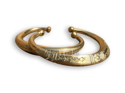 Brass Bangle - Solid Decorative Assorted Design