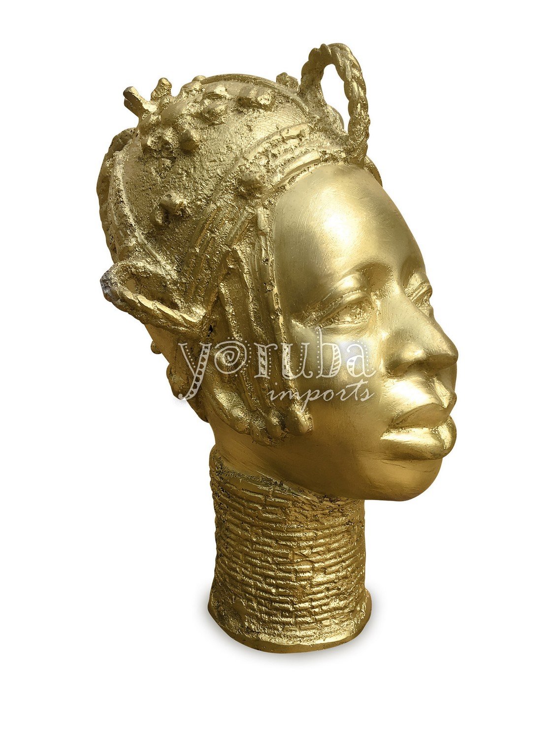 Brass Bust Iyanifa - Medium