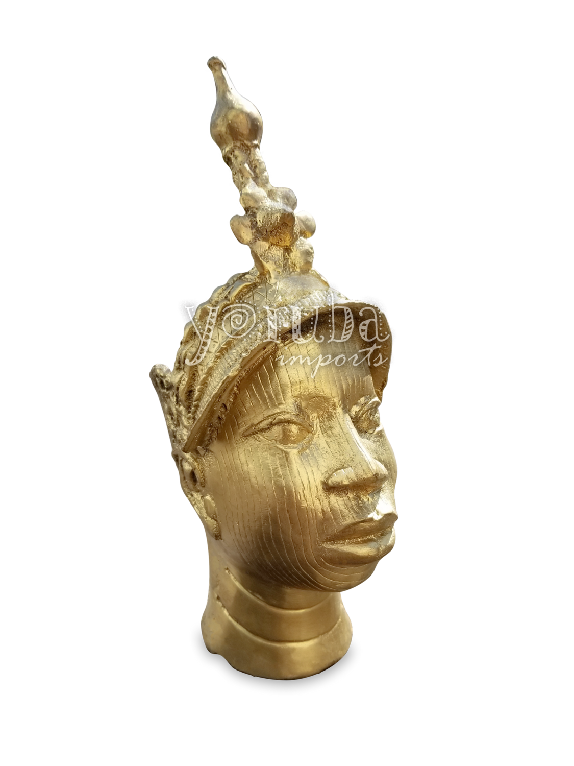 Brass Bust Olokun - Medium