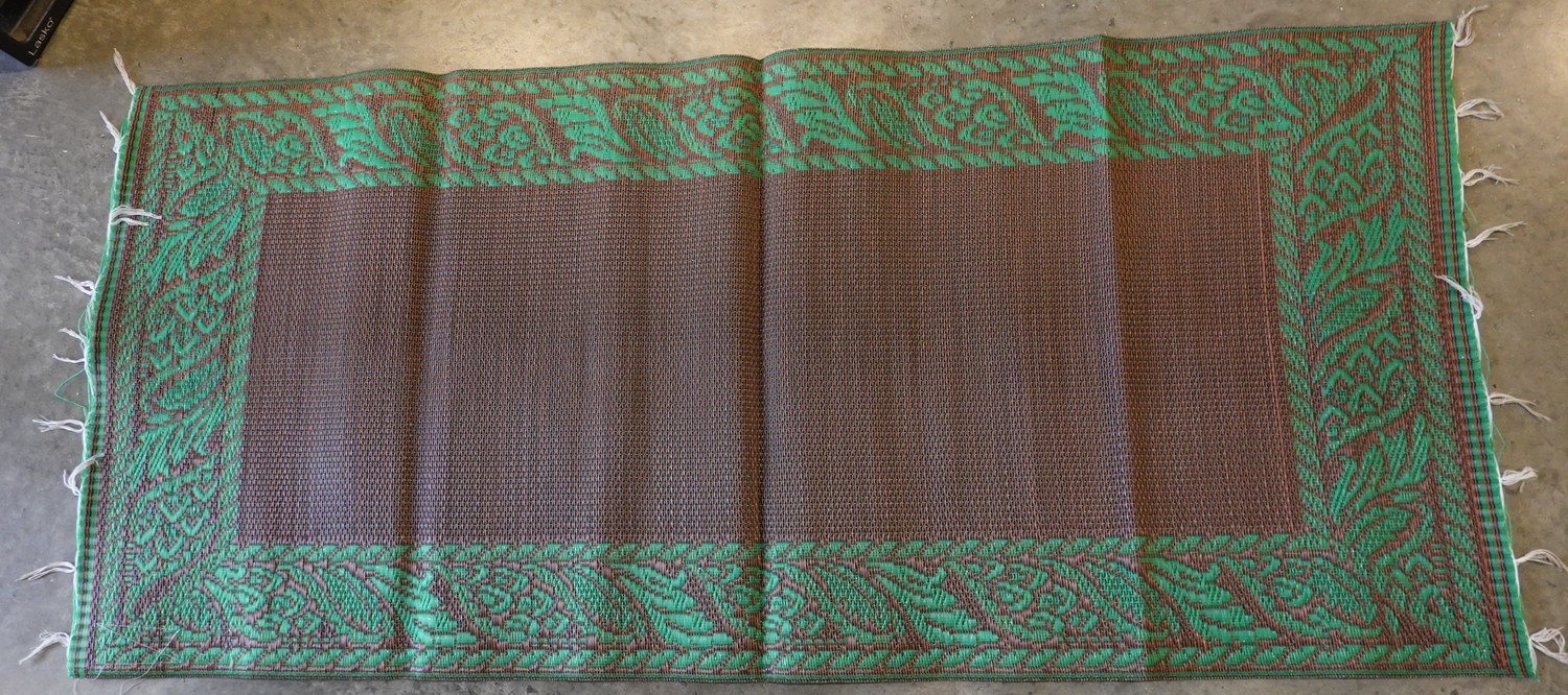 Eni - Colored Floor Mat, Color: Green and Brown