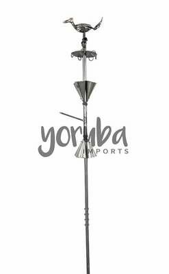 Metal Orisa Staff - Opa Osun