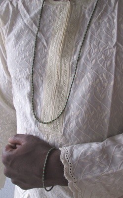 Bead - Cylinder Shaped Bead Necklace or Bracelet (Small)